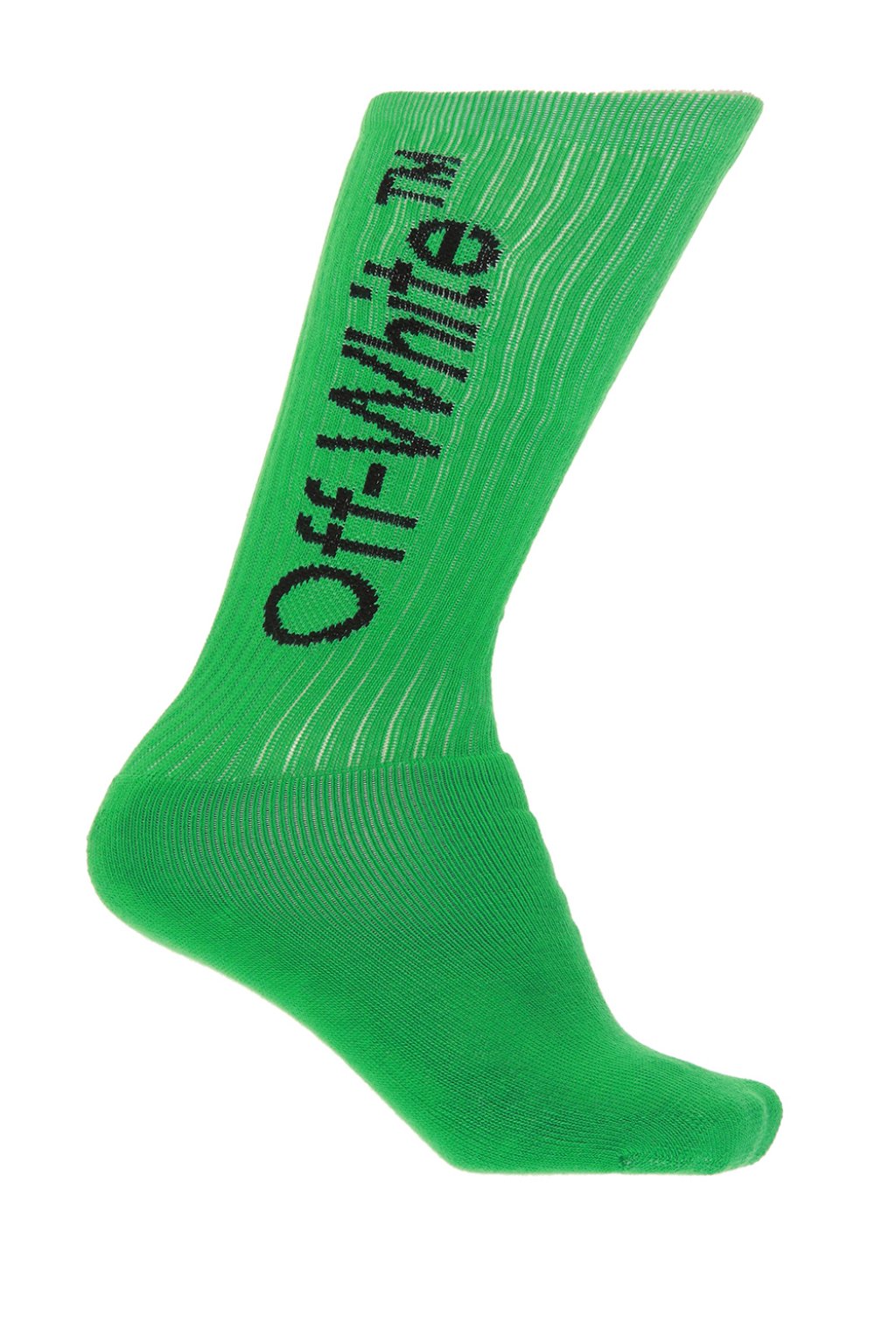 Off white socks on sale green